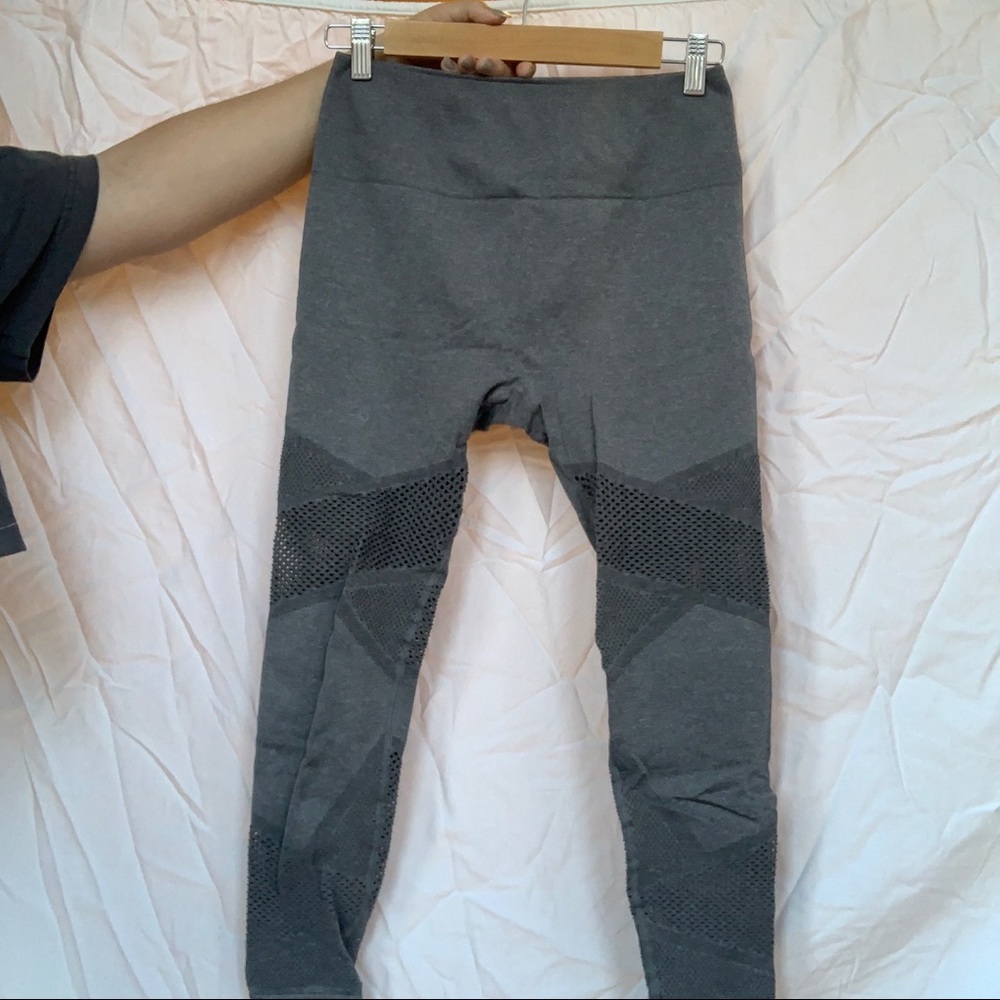 grey fabletics leggings